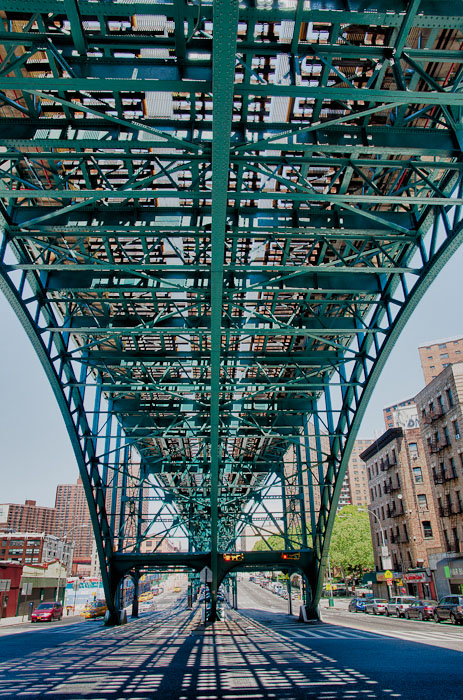Under the el